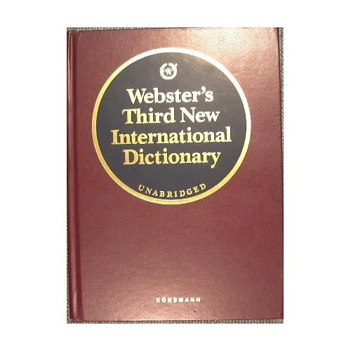 Webster's Third New International Dictionary of the English Language Unabridged