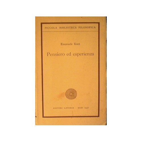 Pensiero ed esperienza