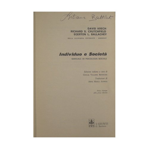 Individuo e società