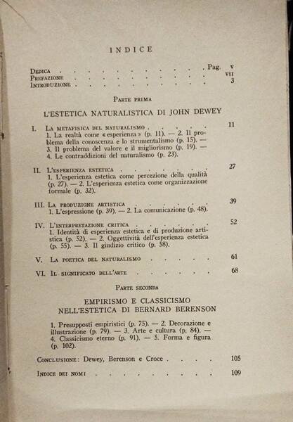 Il concetto dell'arte in Dewey e in Berenson