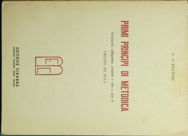 Primi principi di metodica