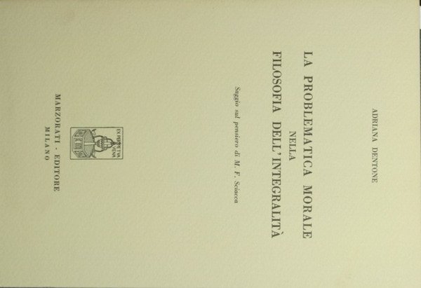La problematica morale nella filosofia dell'integrità