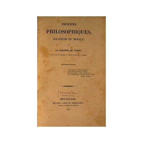 Principes philosophiques politiques et moraux