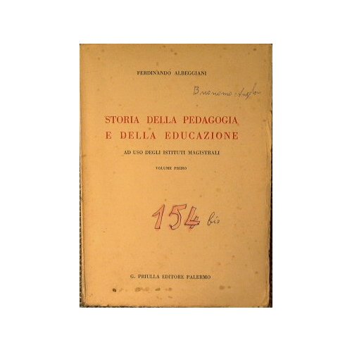 Storia della pedagogia e della educazione