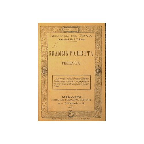 Grammatichetta tedesca + Grammatichetta francese + Grammatichetta inglese + Grammatichetta …