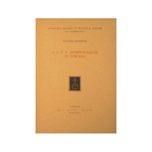 K, P e T intervocaliche in Toscana