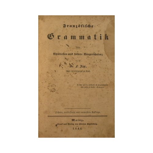 Franzosische grammatik