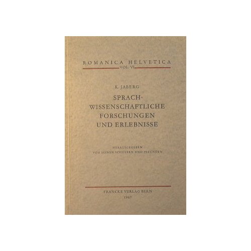 Sprach-wissenschaftlichen forschungen und Erlebnisse | Immagine principale