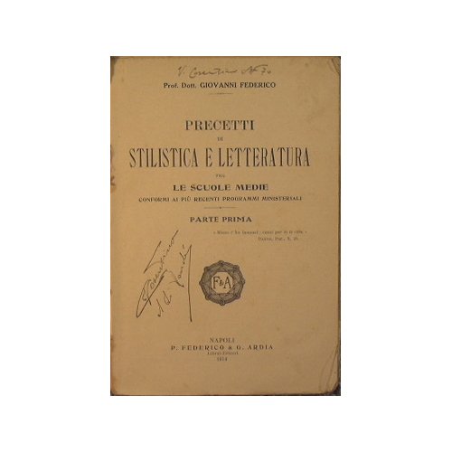 Precetti di Stilistica e Letteratura