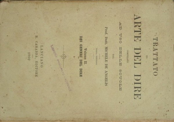 Trattato di arte del dire - Vol. II