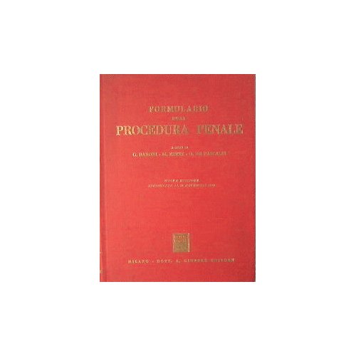 Formulario della procedura penale