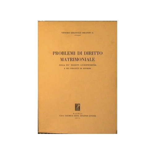 Problemi di Diritto Matrimoniale nella più recente giurisprudenza e nei …