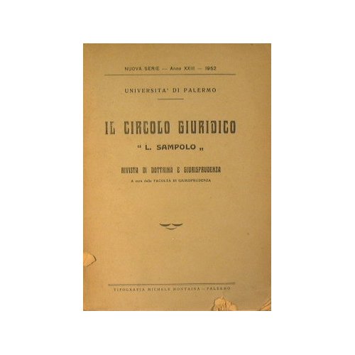 Il circolo giuridico ' L. Sampolo '.