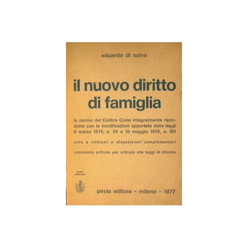 Il nuovo diritto di famiglia