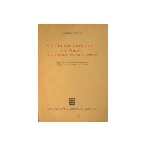 Nullità del matrimonio e divorzio nella Repubblica Federale di Germania