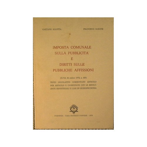 Imposta comunale sulla pubblicità e diritti sulle affissioni