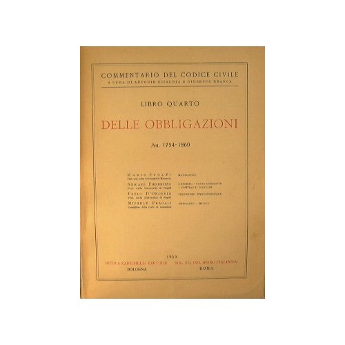 Delle obbligazioni