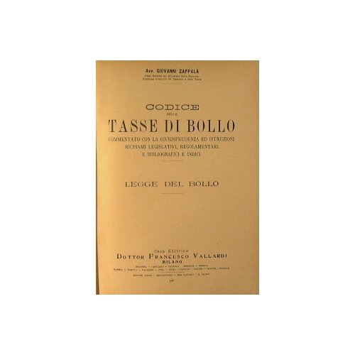 Codice delle tasse di bollo