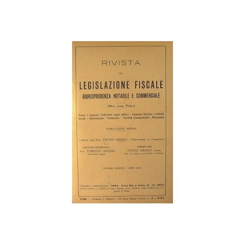 Rivista di legislazione fiscale