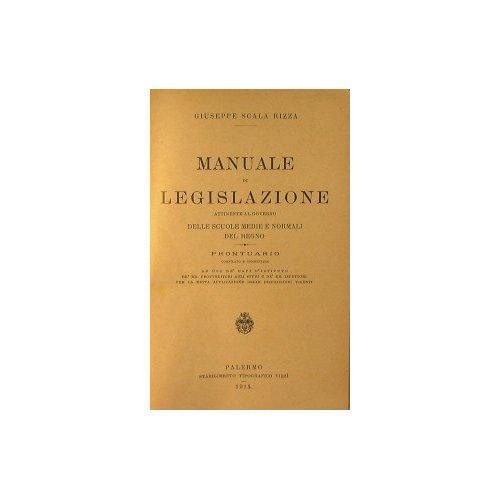 Manuale di legislazione