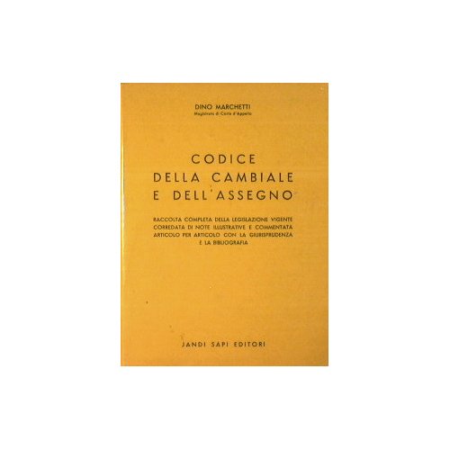 Codice della cambiale e dell'assegno