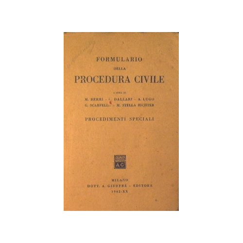 Formulario della procedura civile