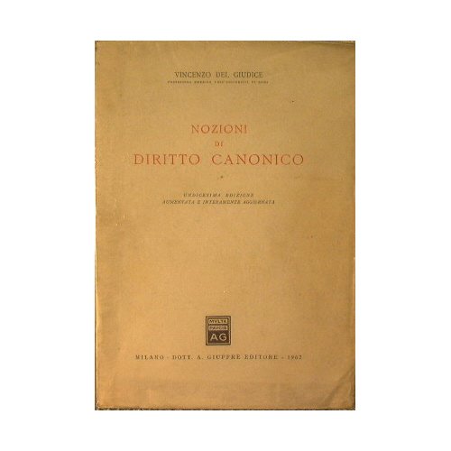 Nozioni di diritto canonico