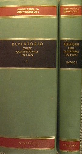 Repertorio delle decisioni della corte costituzionale 1972-1973 | Immagine Gallery 1