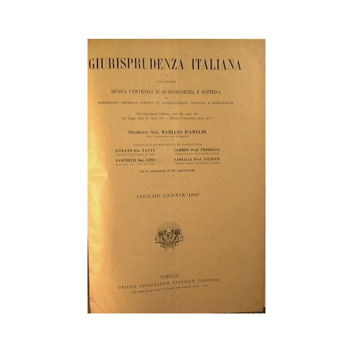 Giurisprudenza italiana e la legge