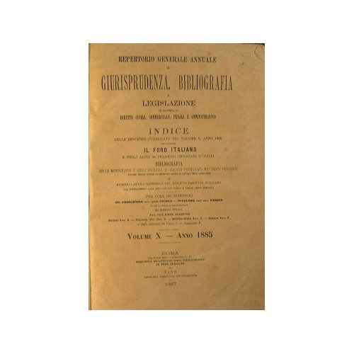 Repertorio generale annuale di giurisprudenza, bibliografia e legislazione