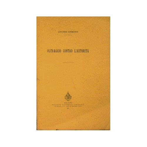 Oltraggio contro l'autorità