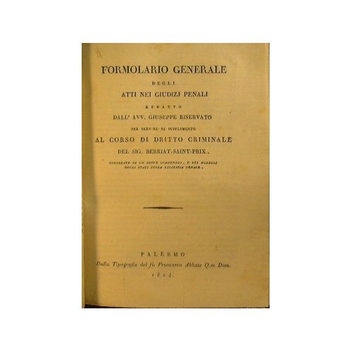 Corso di diritto criminale fatto alla Facolta del dritto di …