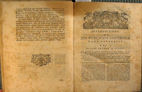 Justi Henningii Boehmeri . Introductio in jus publicum universale ex …