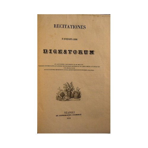 Recitationes in quinquaginta libros digestorum