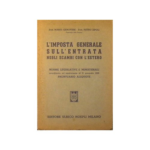 L'Imposta generale sull'entrata negli scambi con l'estero