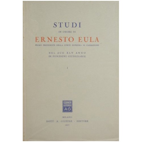 Studi in onore di Ernesto Eula