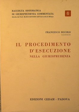 Il Procedimento d'esecuzione nella Giurisprudenza.