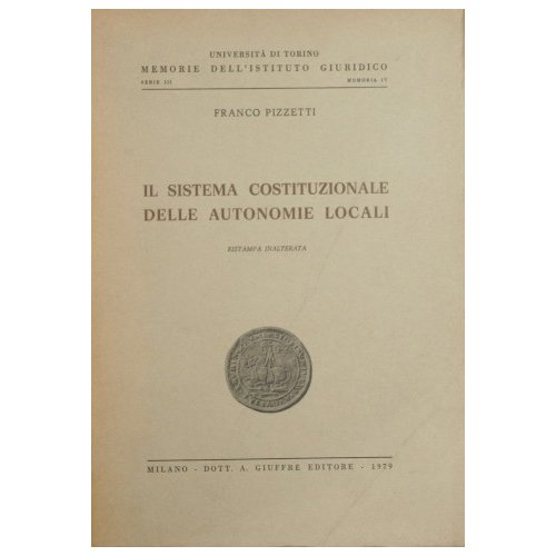 Il sistema costituzionale delle autonomie locali