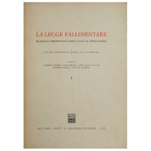 La legge fallimentare