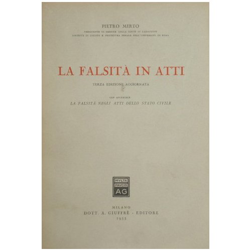 La falsità in atti