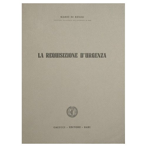 La requisizione d'urgenza