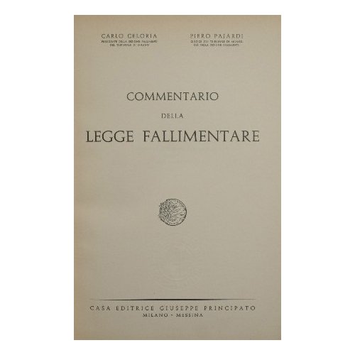 Commentario della legge fallimentare