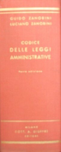 Codice delle leggi amministrative