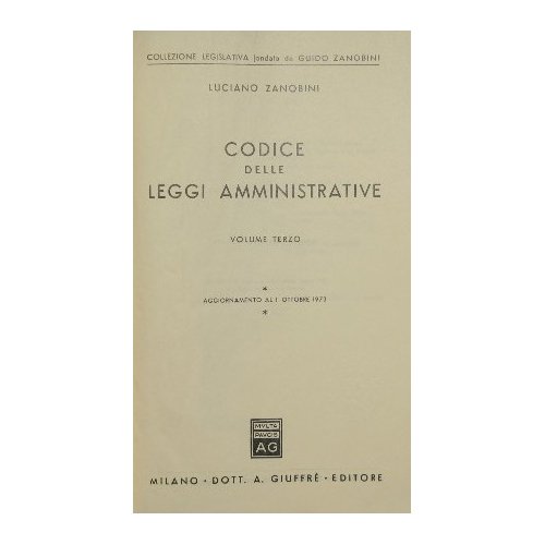 Codice delle leggi amministrative