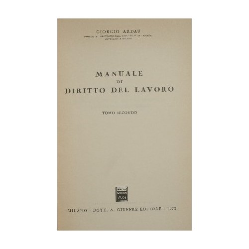 Manuale di Diritto del Lavoro