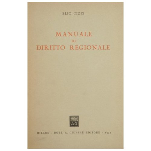 Manuale di Diritto Regionale