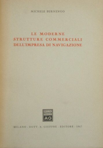 Le moderne strutture commerciali dell'impresa di navigazione