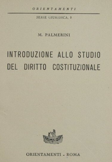 Introduzione allo studio del diritto costituzionale