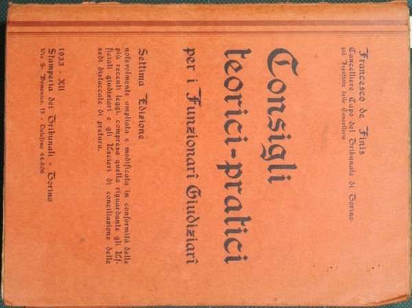 Consigli teorici pratici per i Funzionari Giudiziari