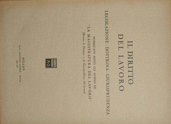 Il diritto del lavoro